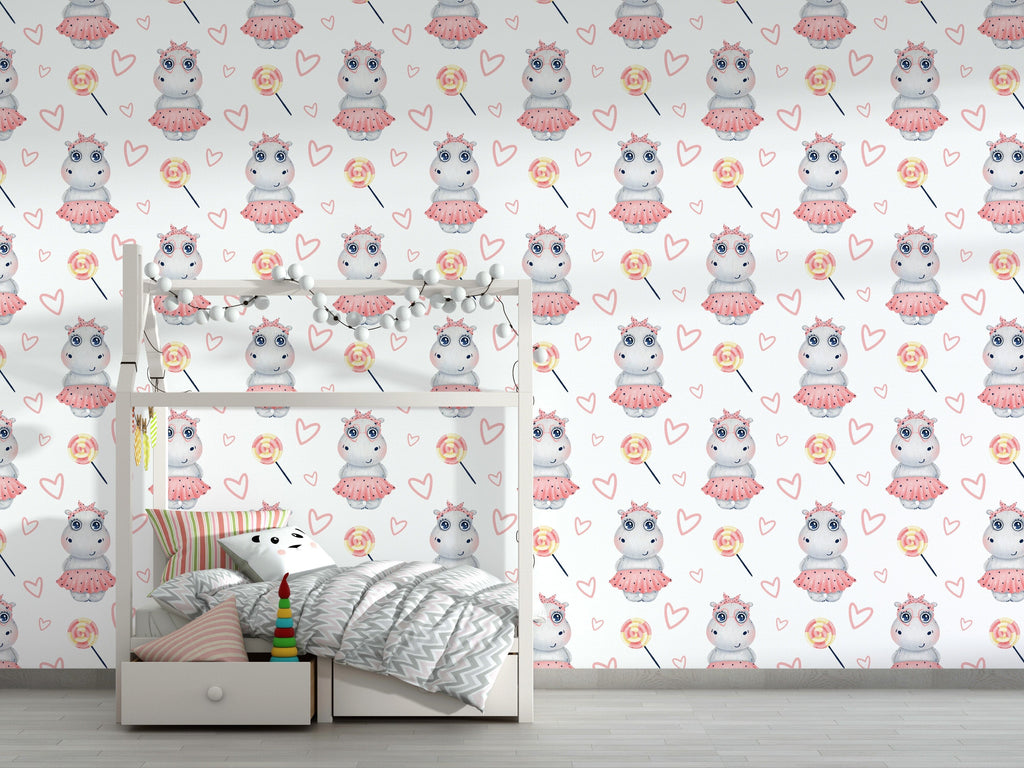 Animal prints for nursery Peel and stick Wallpaper EazzyWalls 