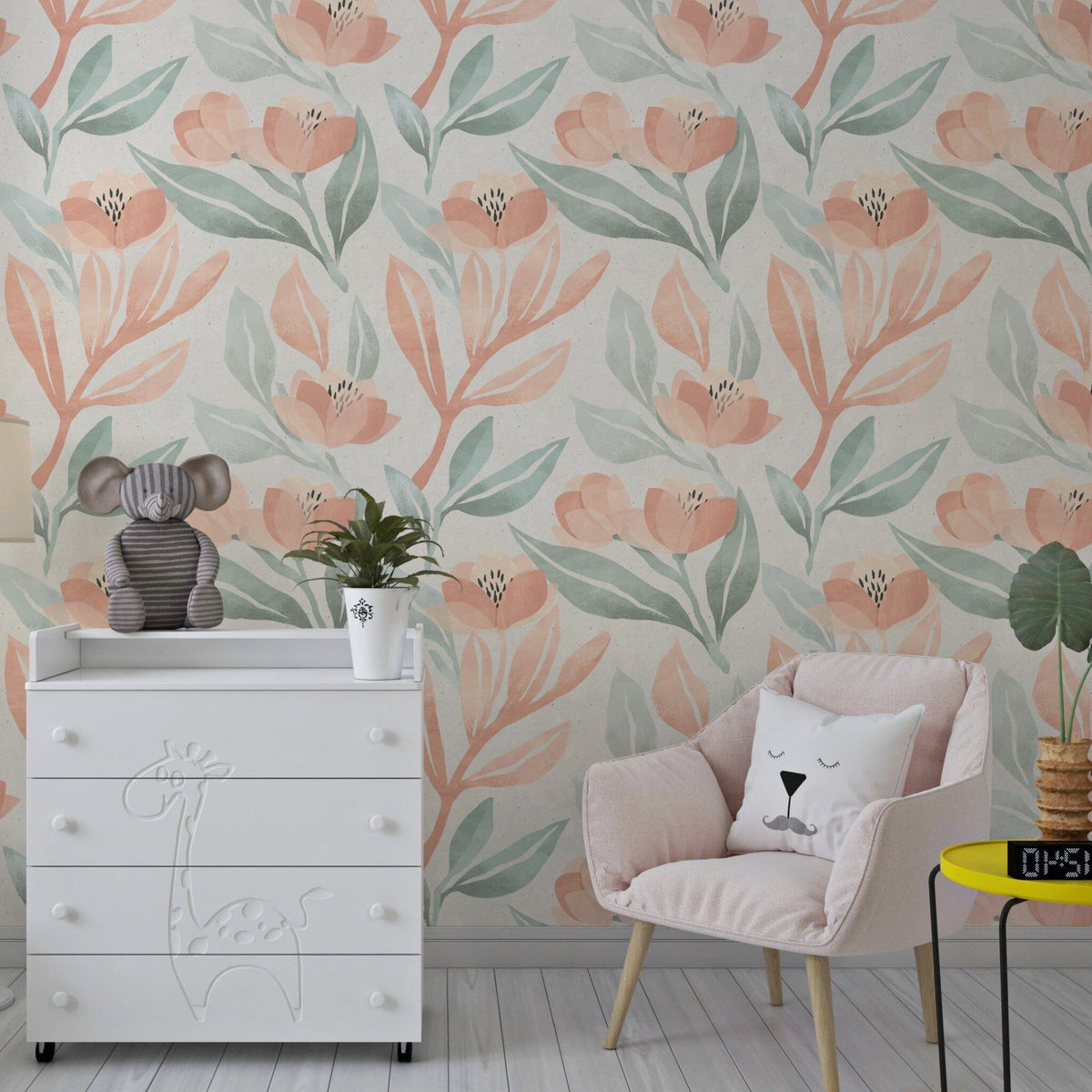 Orange Blossom Wallpaper Peel and Stick – EazzyWalls