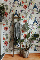 Hummingbirds Wallpaper Pattern Removable Wallpaper EazzyWalls 